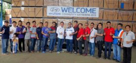 Beberapa komunitas pengguna mobil Hyundai ikut Community Gathering 2015