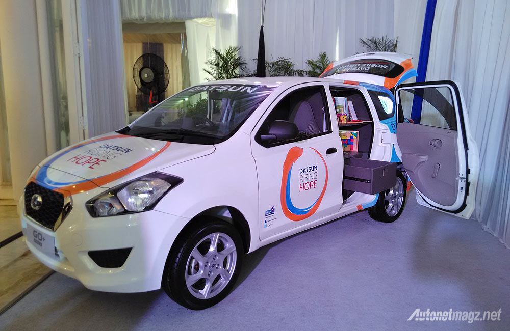 Datsun, Mobil perpustakaan keliling Datsun GO+ Panca: Datsun GO+ Panca Disulap Jadi Perpustakaan Keliling Agar Anak Indonesia Gemar Membaca