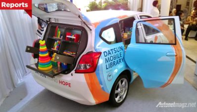 Datsun GO+ Panca Disulap Jadi Perpustakaan Keliling Agar Anak Indonesia Gemar Membaca Datsun GO+ Panca Disulap Jadi Perpustakaan Keliling Agar Anak Indonesia Gemar Membaca