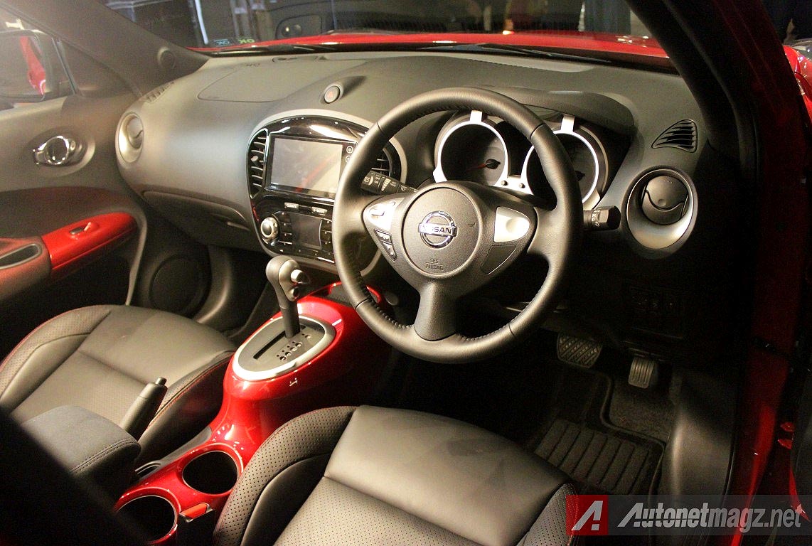 Mobil Baru, New Nissan Juke interior merah dengan jok kulit: First Impression Review Nissan Juke Facelift 2015 dan Juke Revolt oleh AutonetMagz
