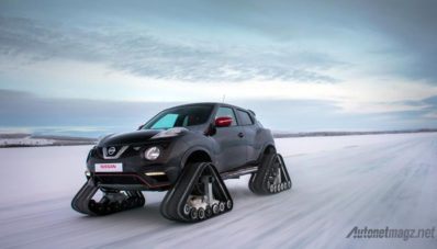 Gila, Nissan Pasang Roda Tank Baja untuk Juke Nismo RS Gila, Nissan Pasang Roda Tank Baja untuk Juke Nismo RS