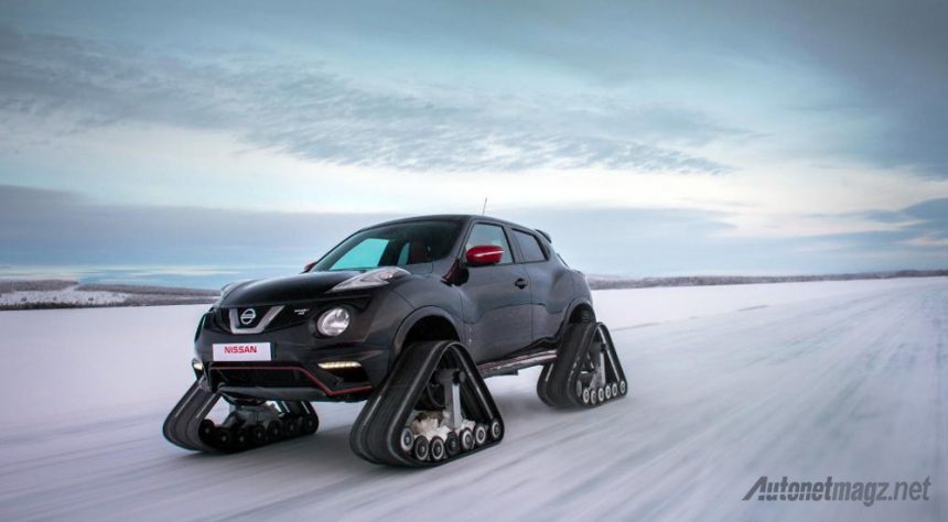 Gila, Nissan Pasang Roda Tank Baja untuk Juke Nismo RS Gila, Nissan Pasang Roda Tank Baja untuk Juke Nismo RS