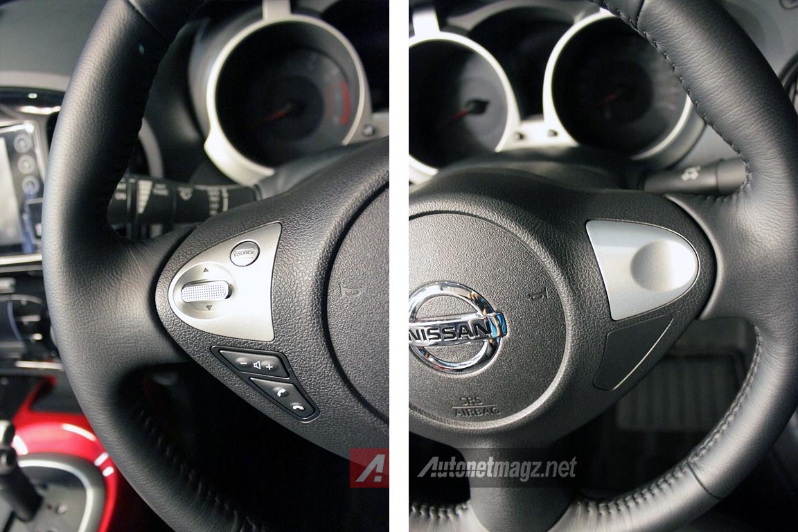 Mobil Baru, Nissan Juke baru facelift 2015 tombol steering switch control setir: First Impression Review Nissan Juke Facelift 2015 dan Juke Revolt oleh AutonetMagz