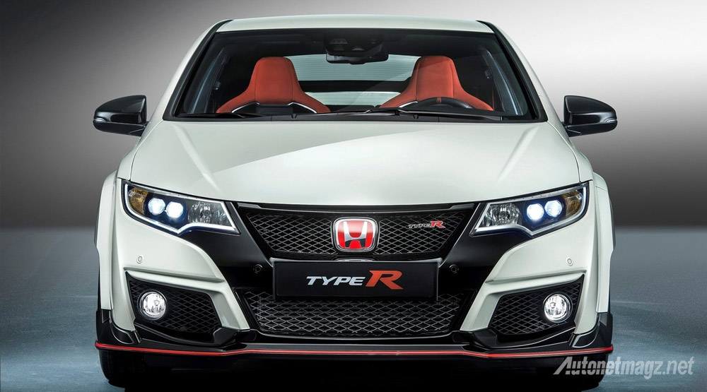 Berita, Honda-Civic-Type-R-Tampak-Depan: Honda Civic Type R Turbo Kini Sudah Resmi Diluncurkan, Tenaganya 310 HP!