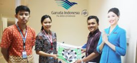 Mobil listrik Garuda UNY yang di sponsori oleh Garuda  Indonesia