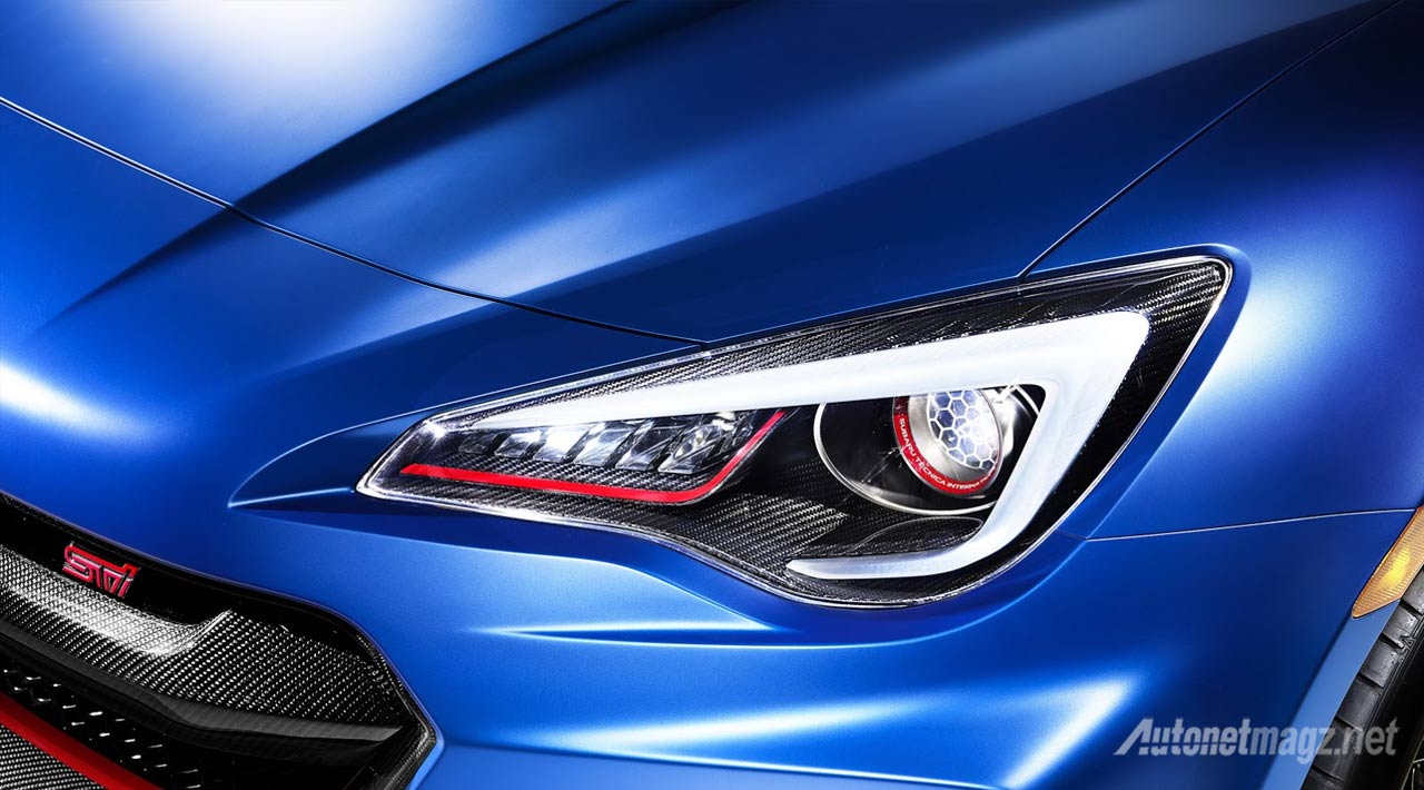 Berita, Headlamp-Subaru-BRZ-STI-Performance-Concept: Subaru BRZ STI Performance Concept Tebar Harapan Kosong Lagi