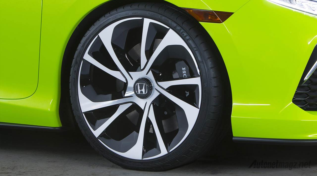 Berita, pelek-honda-civic-concept: Honda Tampilkan Bentuk Konsep Civic Generasi Terbaru Bertransmisi CVT