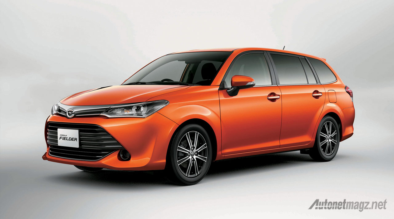 Berita, toyota-corolla-fielder-orange: Toyota Corolla Axio dan Corolla Fielder Sudah Diberikan Facelift di Jepang