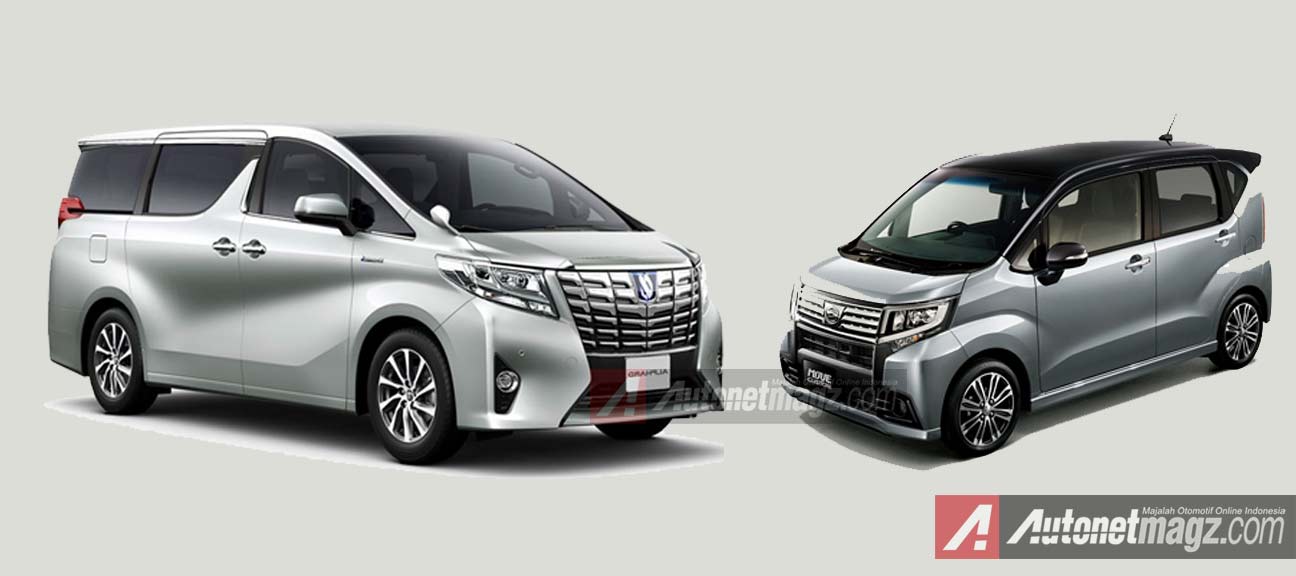 Daihatsu, Daihatsu-Move-vs-Toyota-Alphard: Daihatsu Move Custom 2015 Wajahnya Mirip Alphard Mini