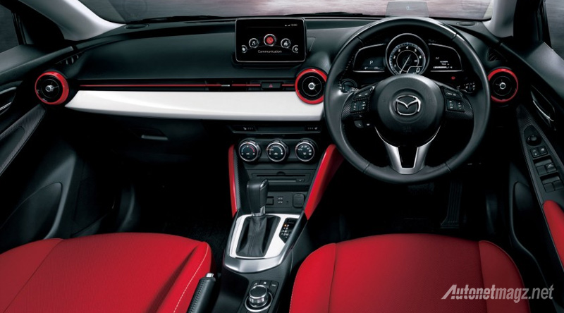 Interior-Mazda-2-Red-Century