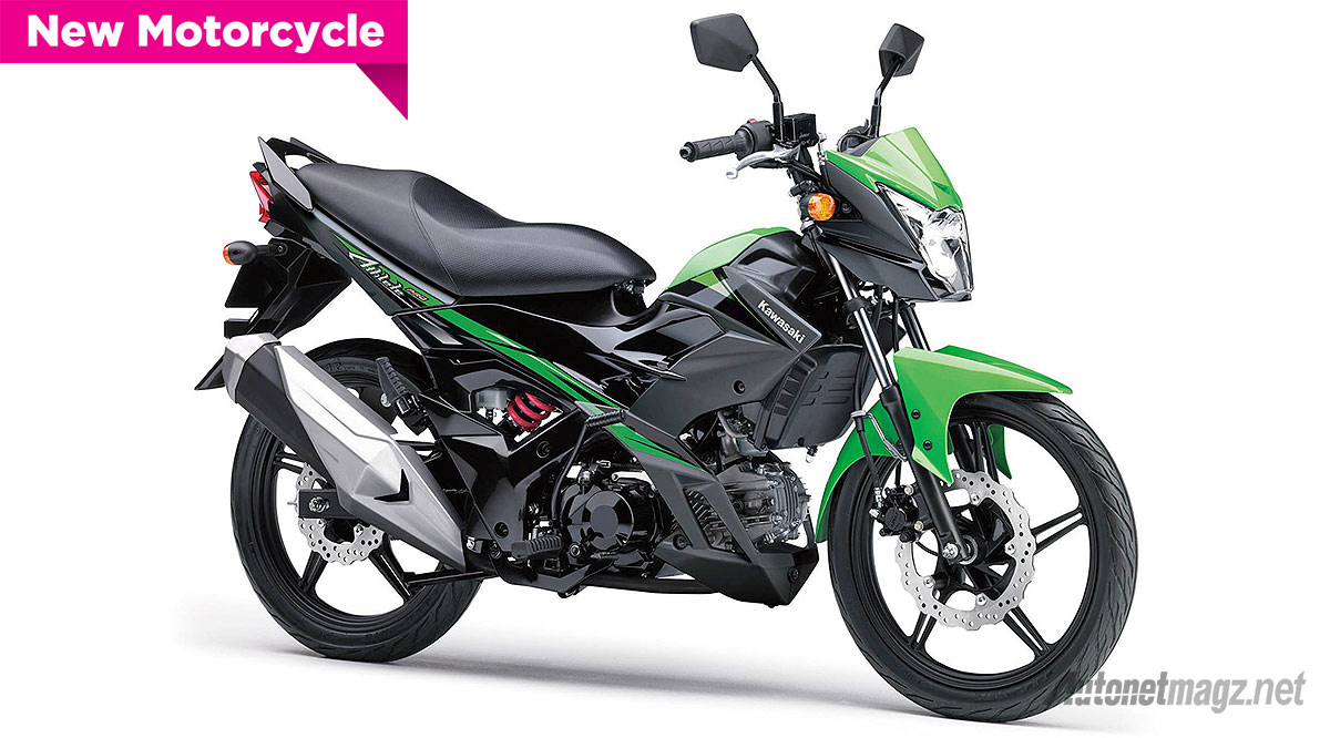 Motor Baru, Kawasaki Athlete Pro baru 2015 warna hitam hijau: Kawasaki Athlete Pro Dirilis, Model Lebih Kekar dan Kopling Manual