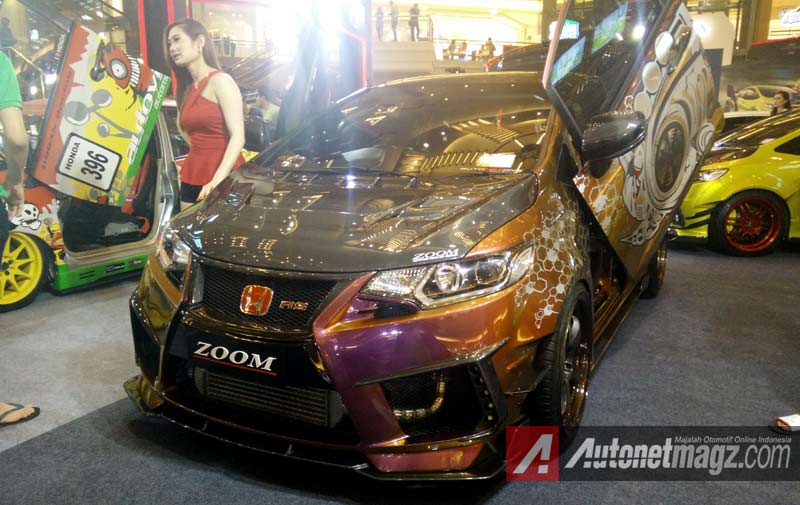 Honda, Modifikasi-Ekstrim-Honda-Jazz-GK5: Galeri Foto Mobil Modifikasi Honda Jazz Tuning Contest 2015