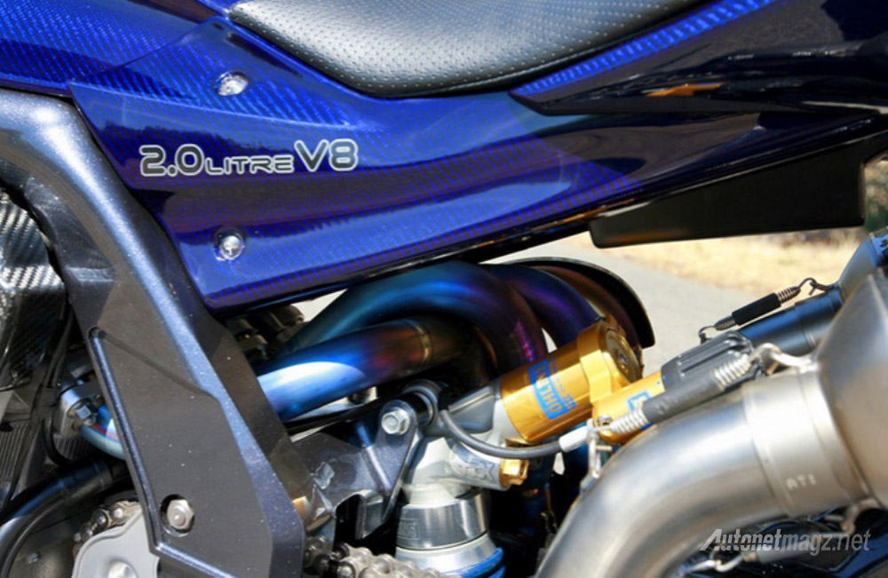 Motor Baru, pgm-v8-ohlins suspension: Ngeri, Superbike Australia Ini Bertenaga 334 HP Bermodalkan V8 Hasil Dua Mesin Yamaha R1