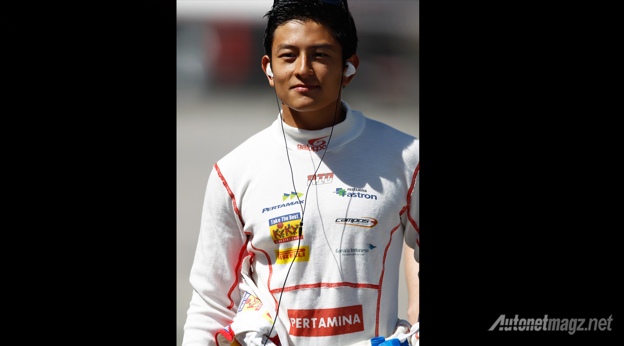 Berita, rio-haryanto: Rio Haryanto Amankan Posisi Kedua Klasemen di GP2 Series Spanyol