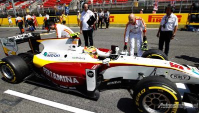 Rio Haryanto Amankan Posisi Kedua Klasemen di GP2 Series Spanyol Rio Haryanto Amankan Posisi Kedua Klasemen di GP2 Series Spanyol
