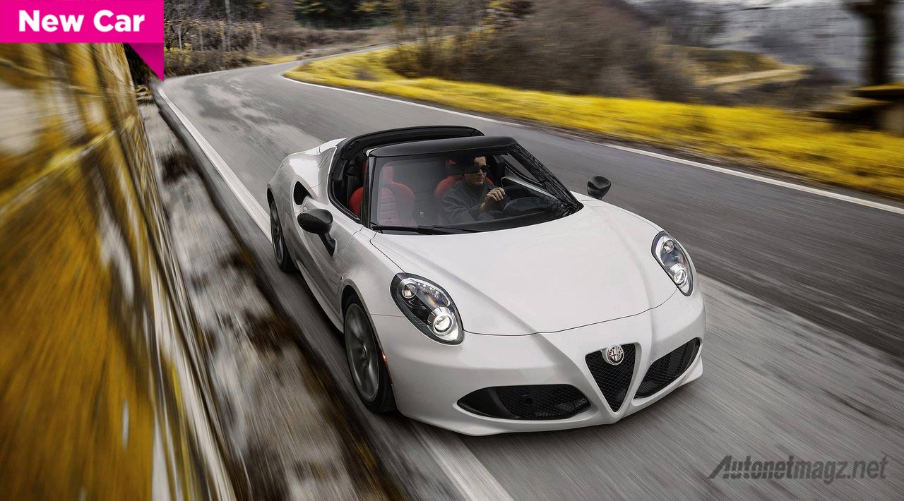 Alfa Romeo, Alfa-Romeo-4C-Spider: Alfa Romeo 4C Kini Ada Versi Spider Beratap Terbuka, Love It or Hate It?