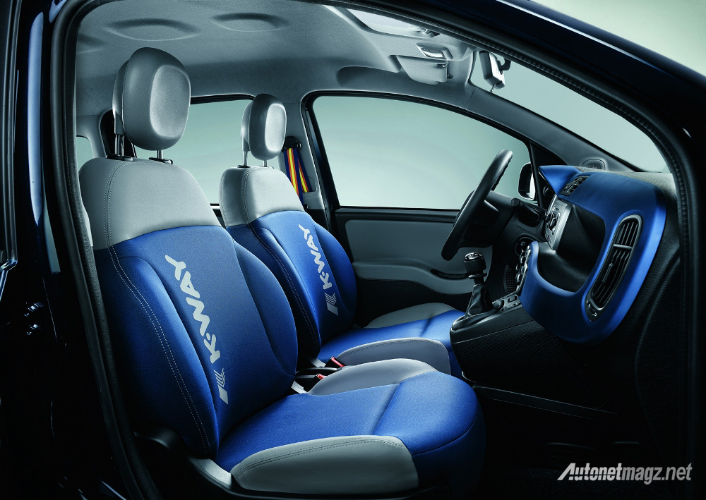 Berita, Fiat-Panda-K-Way-interior-side-blue: Fiat Panda K-Way Special Edition Hadir Bagi Pecinta Personal Car