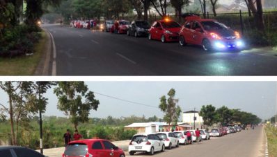 Honda Brio Community Lakukan Touring Beramai-Ramai ke Anyer Honda Brio Community Lakukan Touring Beramai-Ramai ke Anyer