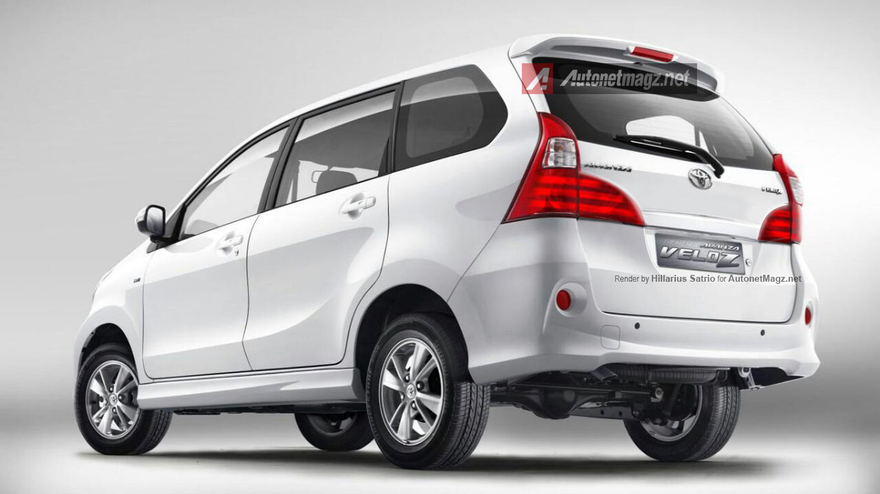 Mobil Baru, render-toyota-avanza-facelift-belakang: New Toyota Avanza Facelift 2015 Akan Dibekali Mesin Baru?
