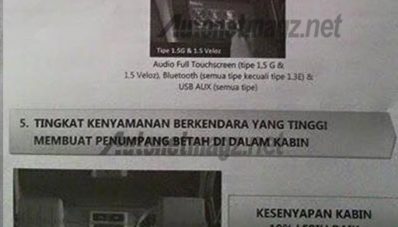 Ini Dia Detail Spesifikasi Mesin dan Fitur Baru Toyota Grand New Avanza dan Veloz