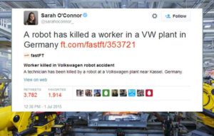 Waduh, Robot Pekerja Tewaskan Karyawan Pabrik Volkswagen di Jerman! Waduh, Robot Pekerja Tewaskan Karyawan Pabrik Volkswagen di Jerman!