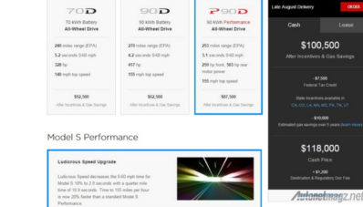 Tesla P85D Sudah Wow? Masih Ada Tesla Model S P90D 762 HP Dengan ‘Ludicrous’ Speed Tesla P85D Sudah Wow? Masih Ada Tesla Model S P90D 762 HP Dengan ‘Ludicrous’ Speed