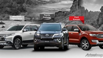 Komparasi Pajero Sport vs Ford Everest vs Toyota Fortuner Terbaru