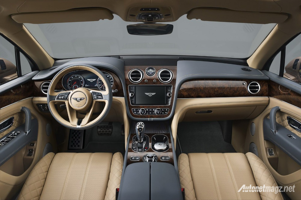 Bentley, Bentley-Bentayga-interior: Inilah Sosok Luxury SUV Bentley Bentayga, Bakal Jadi SUV Termahal di Dunia!
