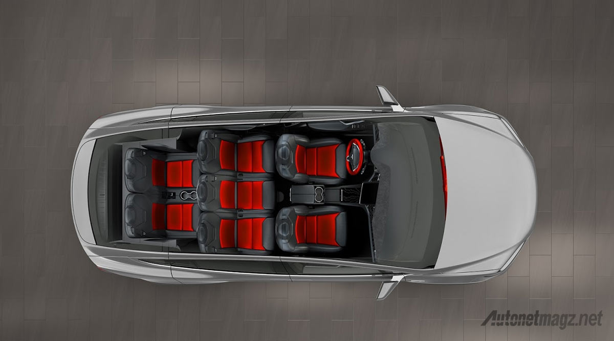 Berita, konfigurasi-kabin-tesla-model-x: Tesla Model X Diperkenalkan, 0-100 Kpj Hanya 3.2 Detik dan Dapat Jalan Sejauh 413 km