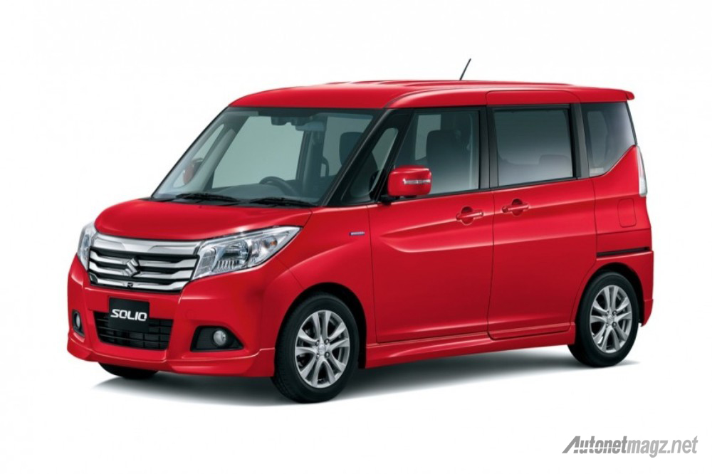 International, suzuki-solio-merah: Suzuki Solio Hybrid dan Suzuki Bandit Hybrid Memulai Debut di Jepang