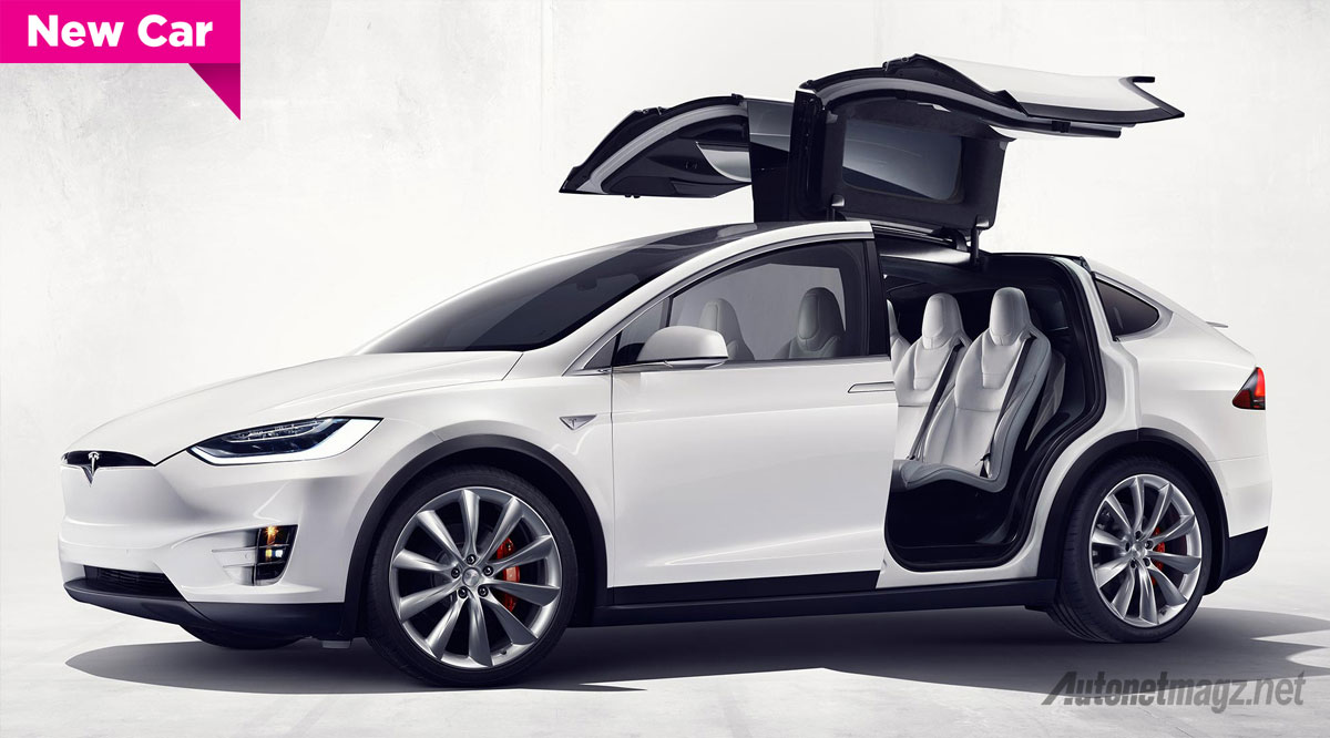 Berita, tesla-model-x: Tesla Model X Diperkenalkan, 0-100 Kpj Hanya 3.2 Detik dan Dapat Jalan Sejauh 413 km