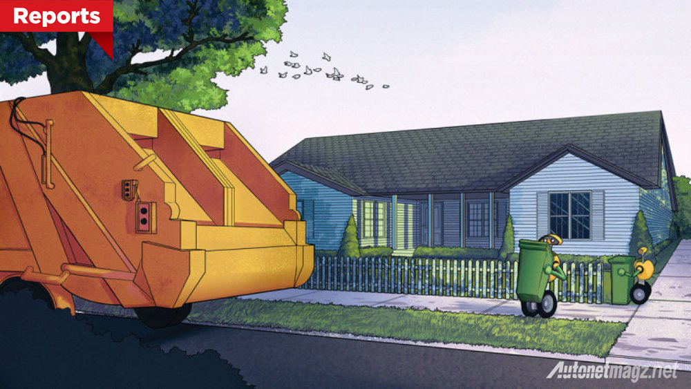 Hi-Tech, volvo-robot-garbage-truck-roar-project: Volvo Menggarap Proyek Truk Sampah Dilengkapi Robot Yang Mengambil Sampah Rumah Anda