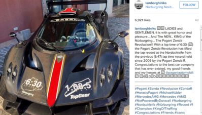 Pagani Zonda Revolucion Jadi Raja Nurburgring Yang Baru, Tuntaskan Sirkuit Dalam 6 Menit 30 Detik! Pagani Zonda Revolucion Jadi Raja Nurburgring Yang Baru, Tuntaskan Sirkuit Dalam 6 Menit 30 Detik!