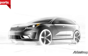 Sketsa KIA Niro Crossover Versi Produksi Diumumkan, Pakai Mesin 1.600 cc Plus Hybrid