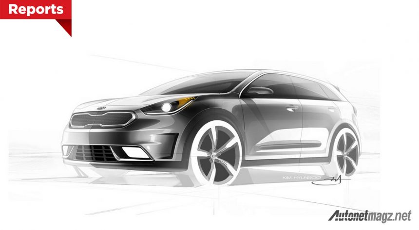Sketsa KIA Niro Crossover Versi Produksi Diumumkan, Pakai Mesin 1.600 cc Plus Hybrid Sketsa KIA Niro Crossover Versi Produksi Diumumkan, Pakai Mesin 1.600 cc Plus Hybrid