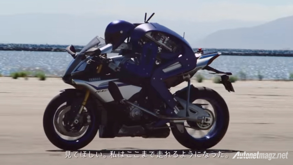 Hi-Tech, yamaha-motobot-front: Yamaha Mencoba Membuat Robot Yang Bisa Melampaui Valentino Rossi