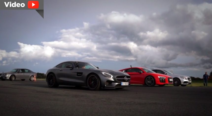 Audi R8 V10 Plus Tantang Duet Mercedes Benz AMG Dalam Drag Race, Siapa Pemenangnya? Audi R8 V10 Plus Tantang Duet Mercedes Benz AMG Dalam Drag Race, Siapa Pemenangnya?