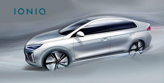 Berita, hyundai ioniq sketsa: Teaser Hyundai IONIQ Disebarluaskan : Tawarkan Varian Hybrid, Plug in-Hybrid dan Elektrik
