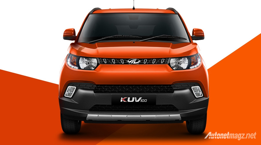 Berita, mahindra kuv100 front: Simaklah Mahindra KUV100, Mobil India Boleh Juga Gayanya!