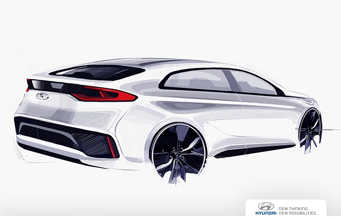 Hi-Tech, hyundai-ioniq-back-design-leaked: Spek Hyundai Ioniq Bocor, Konsumsi BBM Lebih Baik Dari Prius