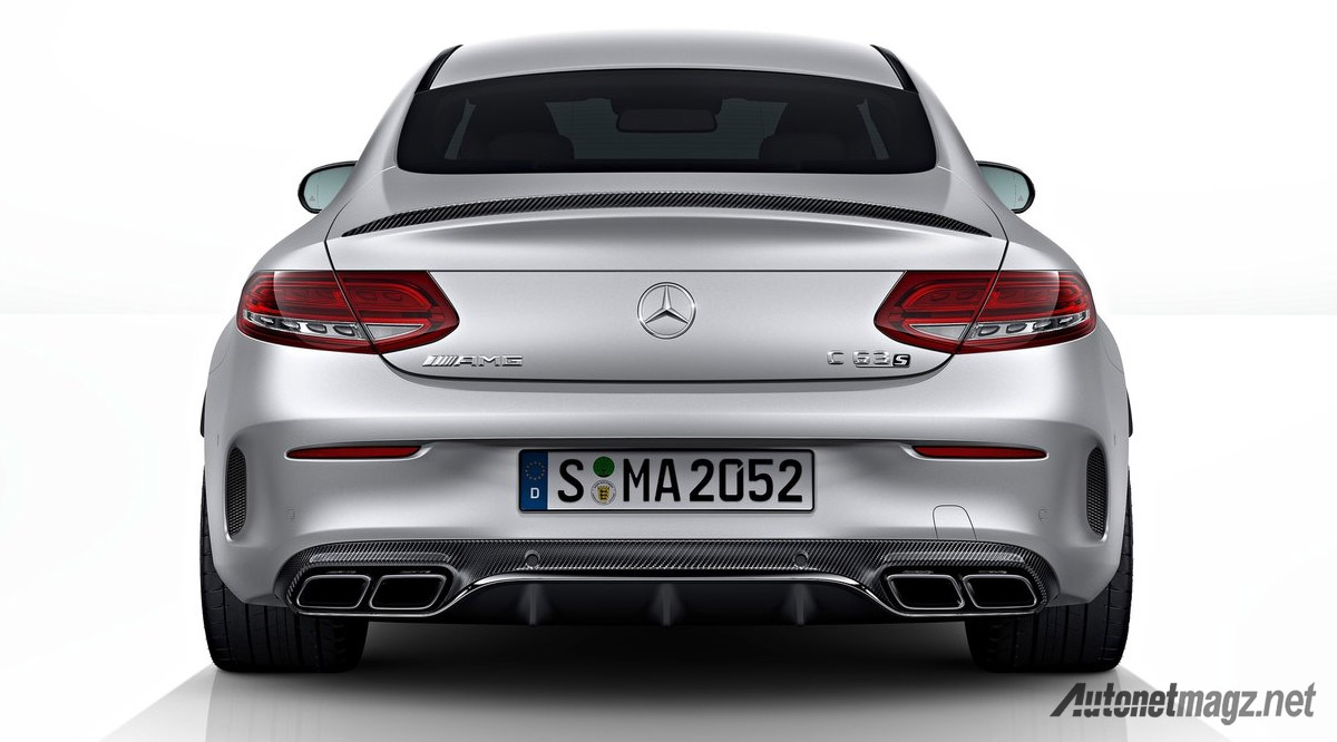 mercedes benz c63 amg s coupe rear