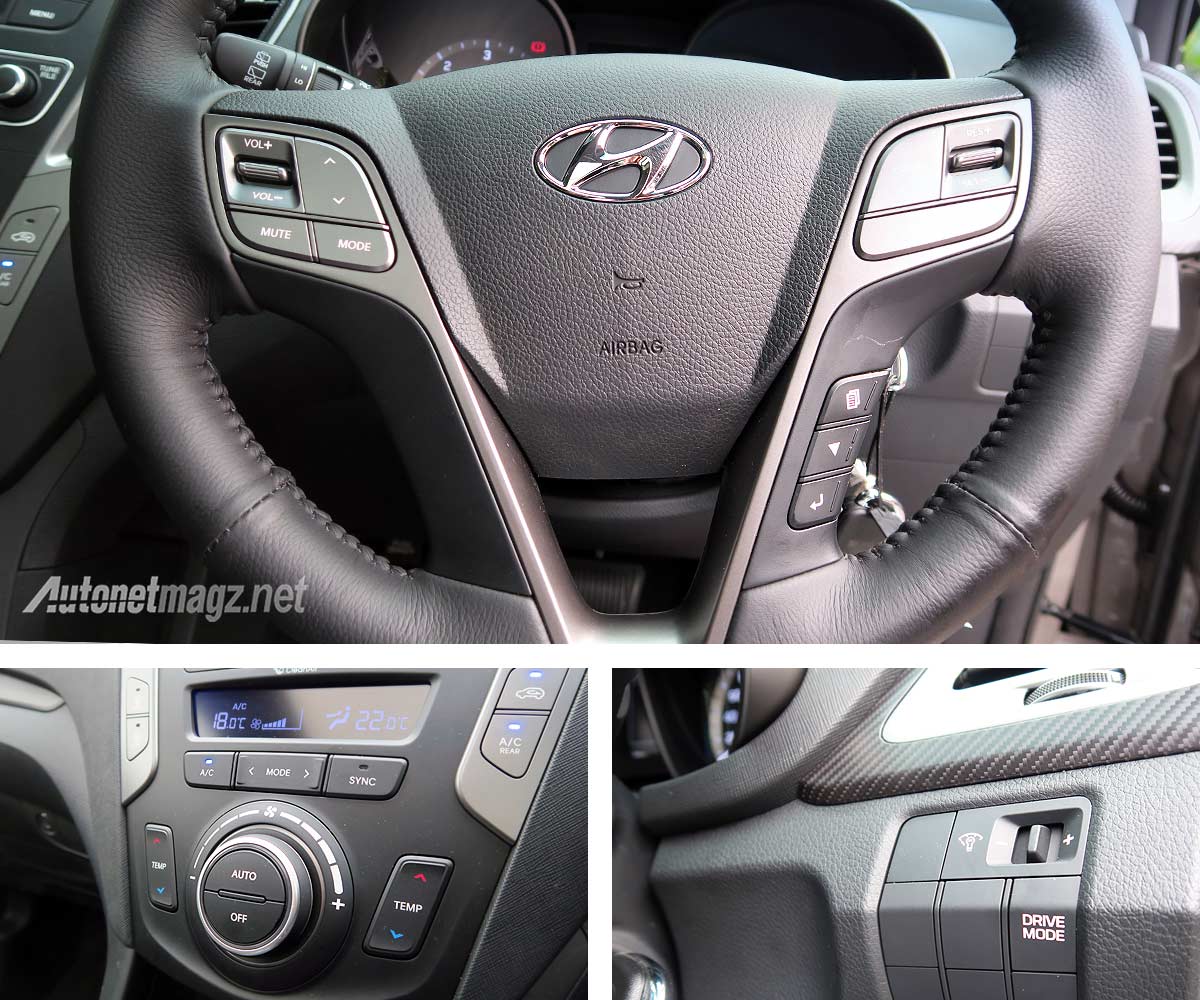 Berita, Drive Mode dan AC Digital New Hyundai Santa Fe 2016: Preview Hyundai Santa Fe Facelift 2016 Indonesia