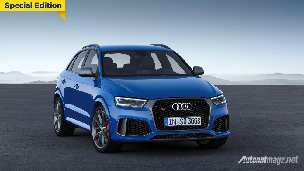 Audi, Static photo, Colour: Ascari blue metallic: Audi RS Q3 Performance Muncul Dengan Kerekan Tenaga 367 HP