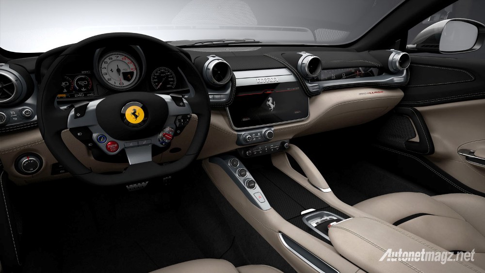 Ferrari, ferrari-gtc4lusso-2016-cockpit-dashboard: Ada Yang Lebih Keren Dari FF? Ini Dia Penggantinya Ferrari GTC4Lusso