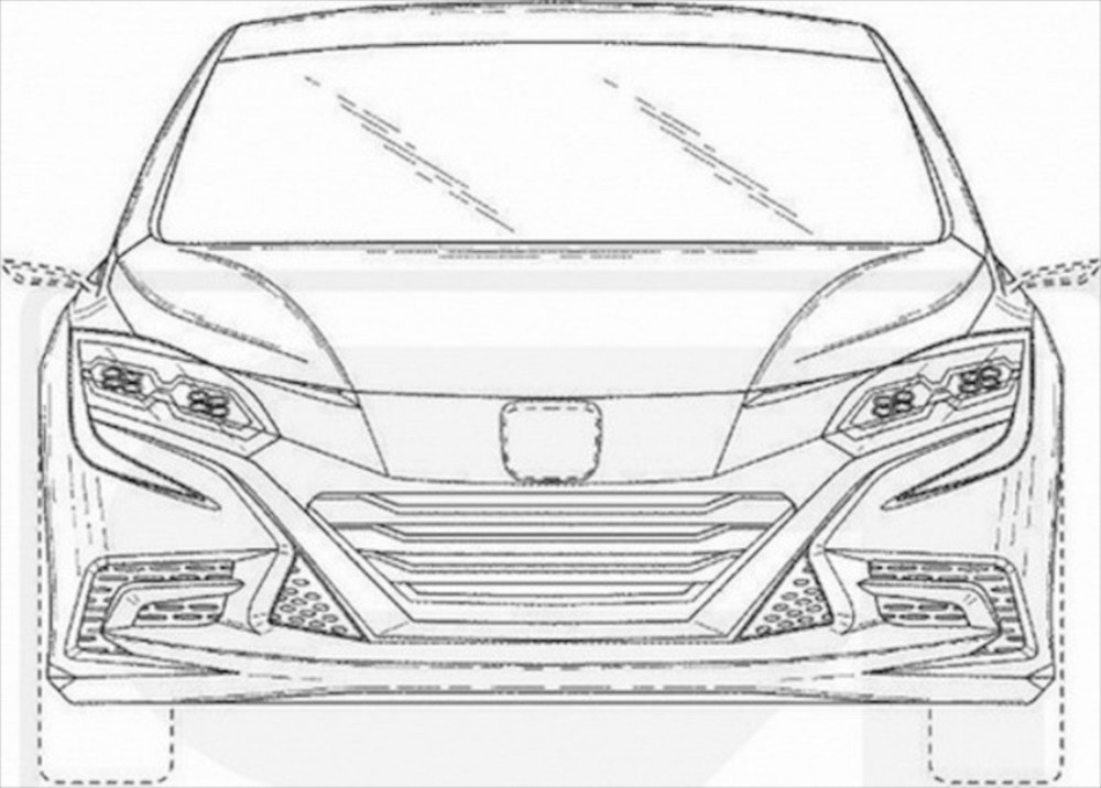 Honda, honda-concept-patent-based-concept-b-leaked-grille: Gambar Paten Honda Kembali Terkuak, Civic Spec Tiongkok?