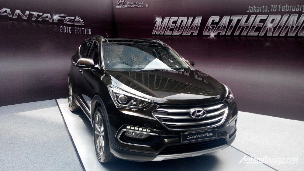 Hyundai, hyundai-santa-fe-facelift-2016-indonesia-front: Hyundai Santa Fe Facelift 2016 Akhirnya Diluncurkan Di Indonesia