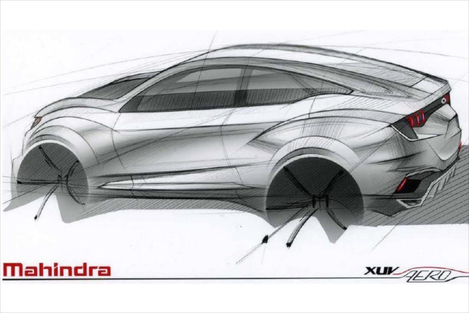 Berita, mahindra xuv aero concept sketch: Mahindra XUV Aero Jadi Bintang di Delhi Auto Expo 2016