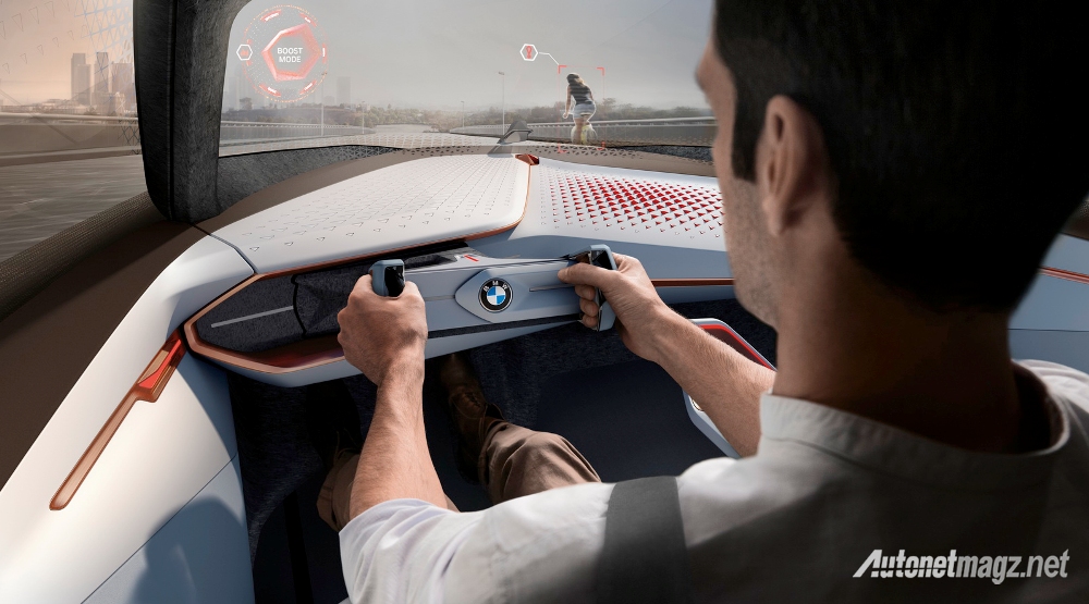 BMW, BMW-Vision-Next-100-2016-dashboard: BMW Vision Next 100, Konsep Mobil 100 Tahun Mendatang ala BMW