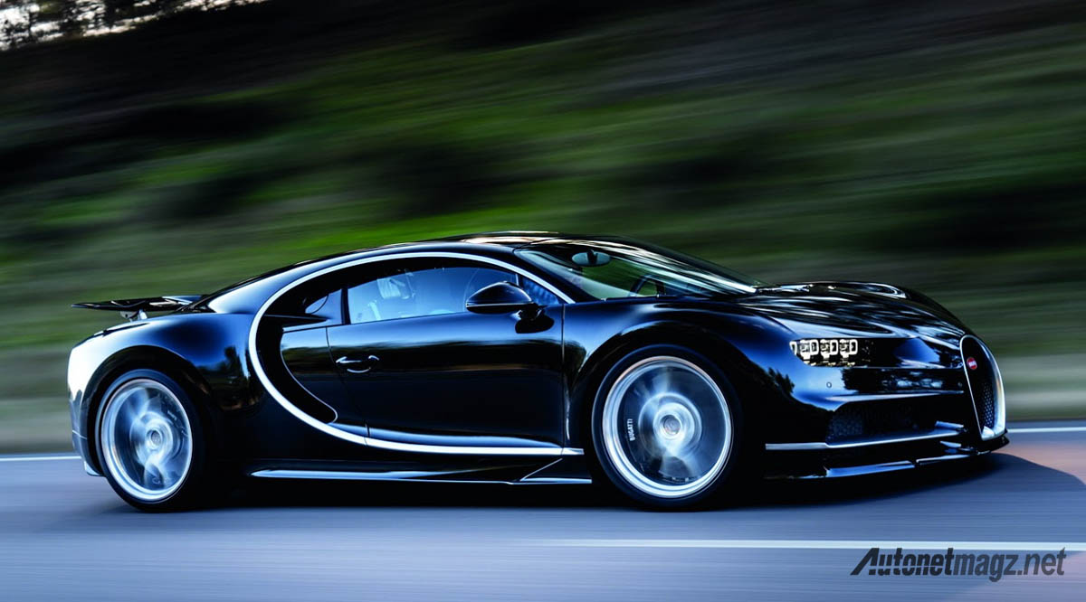 Berita, bugatti chiron side: Bonjour Hypercar : Bugatti Chiron Akhirnya Resmi Meluncur!