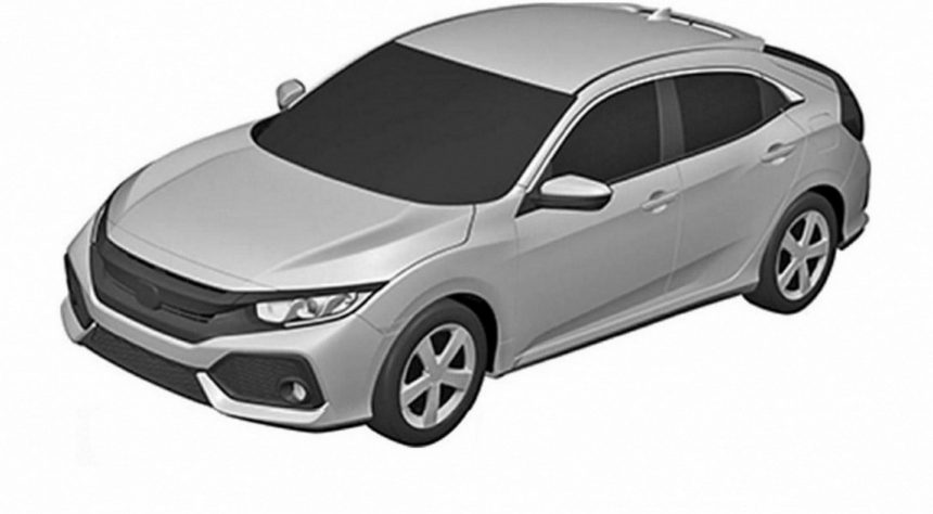 Gambar Paten Honda Civic Hatchback Terkuak, Siap Gendong Mesin 1.000 cc Turbo Gambar Paten Honda Civic Hatchback Terkuak, Siap Gendong Mesin 1.000 cc Turbo
